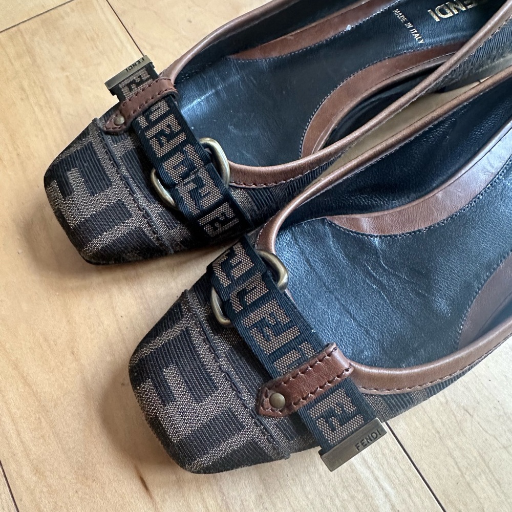 Fendi Zucca Ballet Flats
